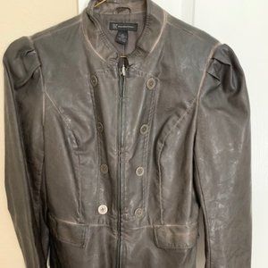 INC Faux Leather Jacket